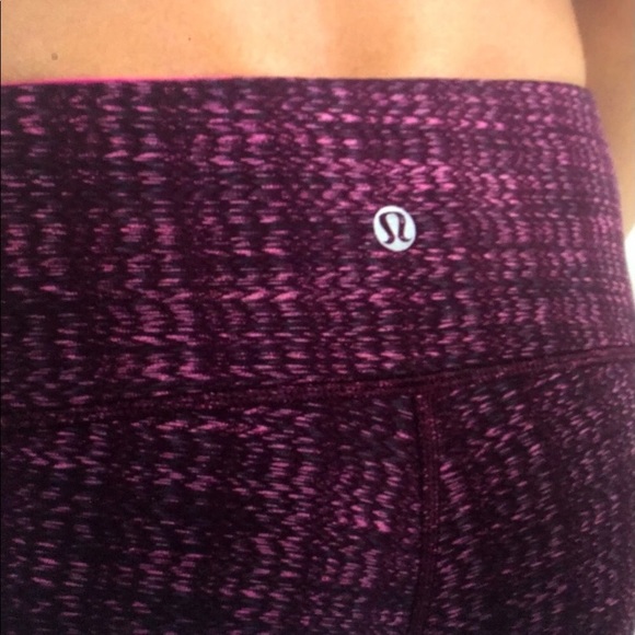 ❤️Lululemon Wunder Under Ziggy Wee Stretchy Leggings Purple Pink S - Picture 10 of 10
